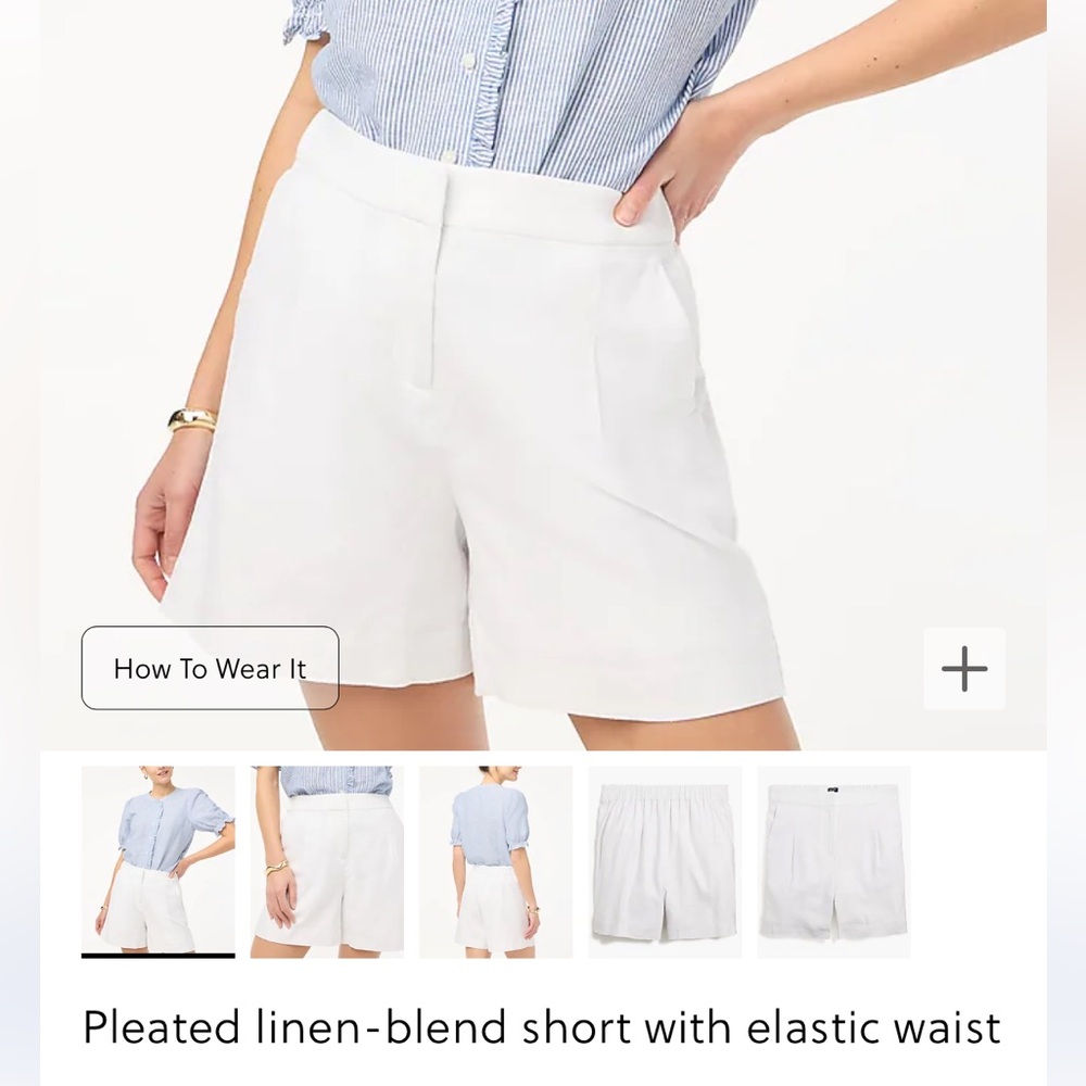 NWOT J.Crew Factory Linen Blend Shortd